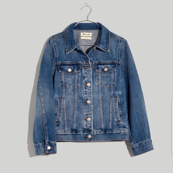 Madewell - The Jean Jacket in Medford Wash - XS - NWT - Picture 6 of 10